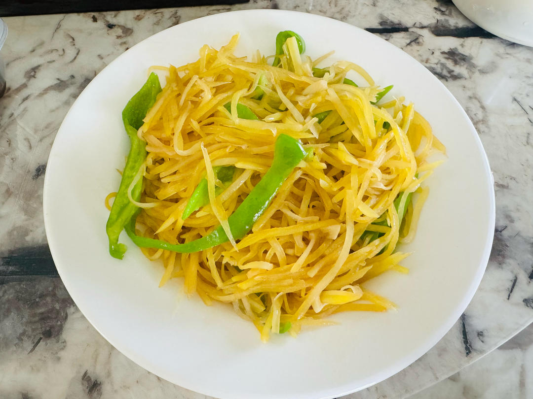 醋溜青椒土豆丝