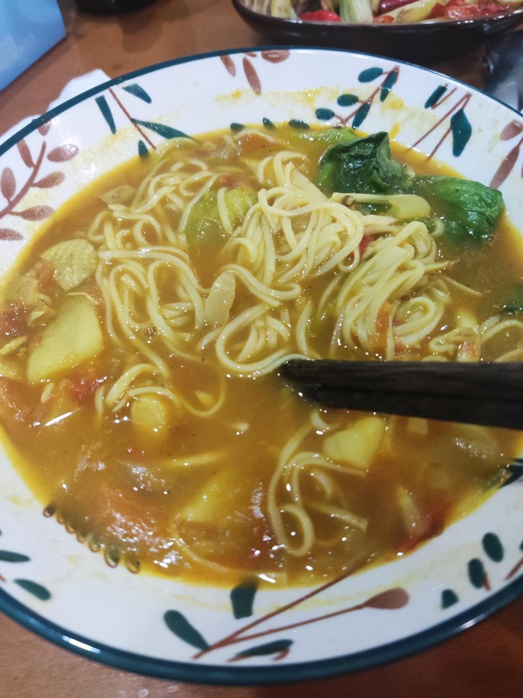 番茄素咖喱面