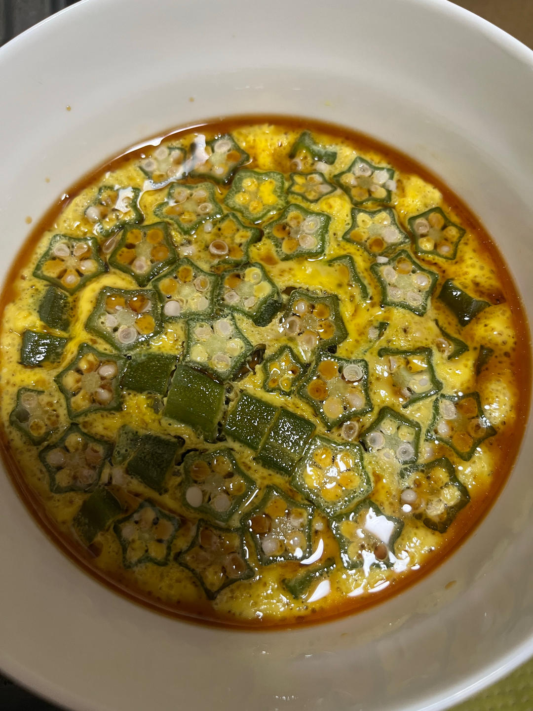 颜值控-做一朵开在碗里的花秋葵蒸水蛋