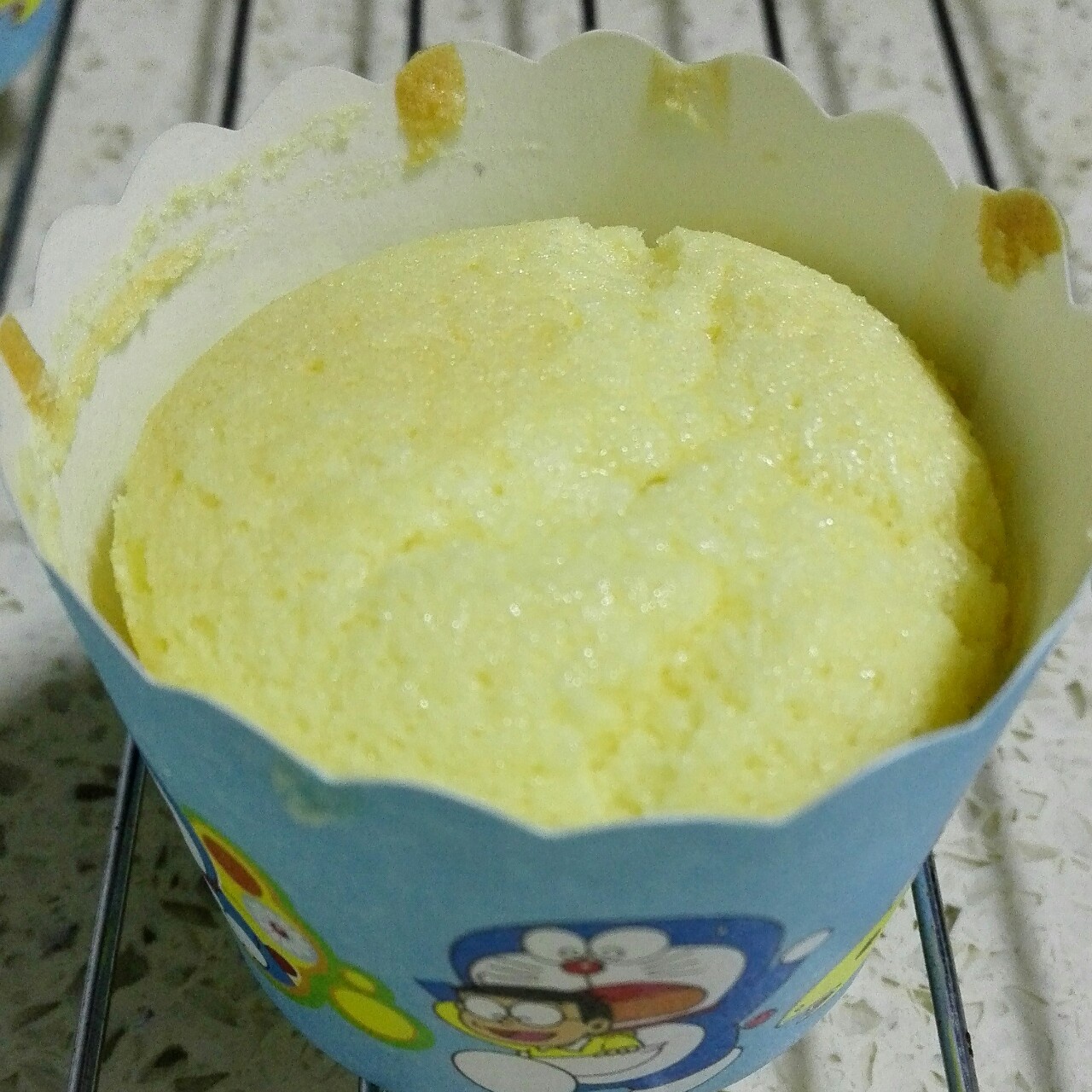 消耗淡奶油之作——淡奶油小蛋糕