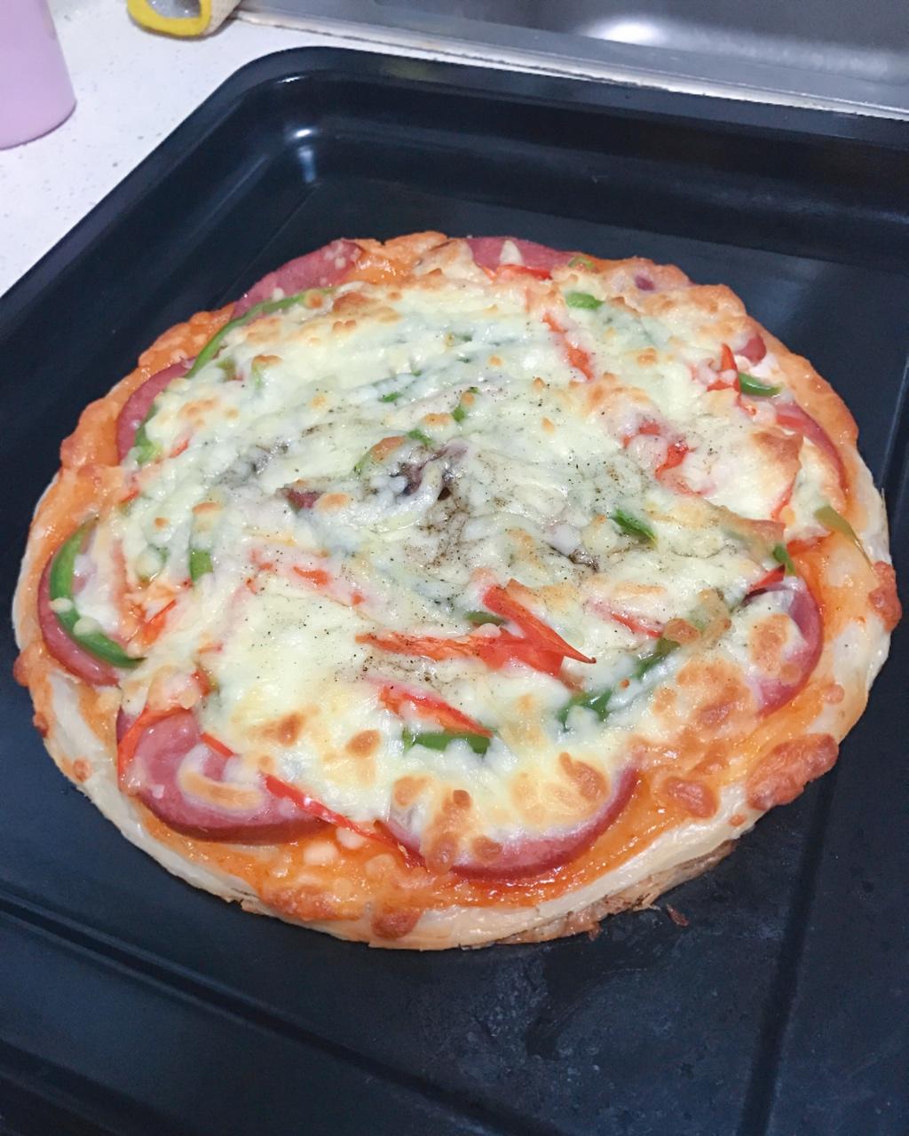 手抓饼底披萨