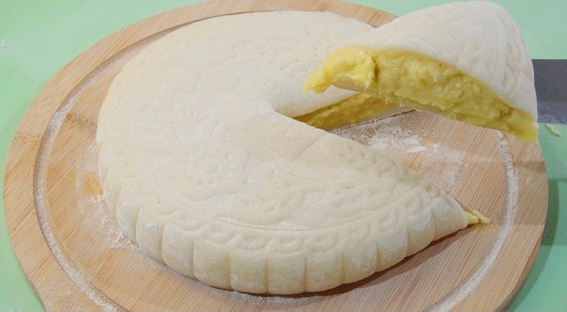 榴莲冰皮大月饼