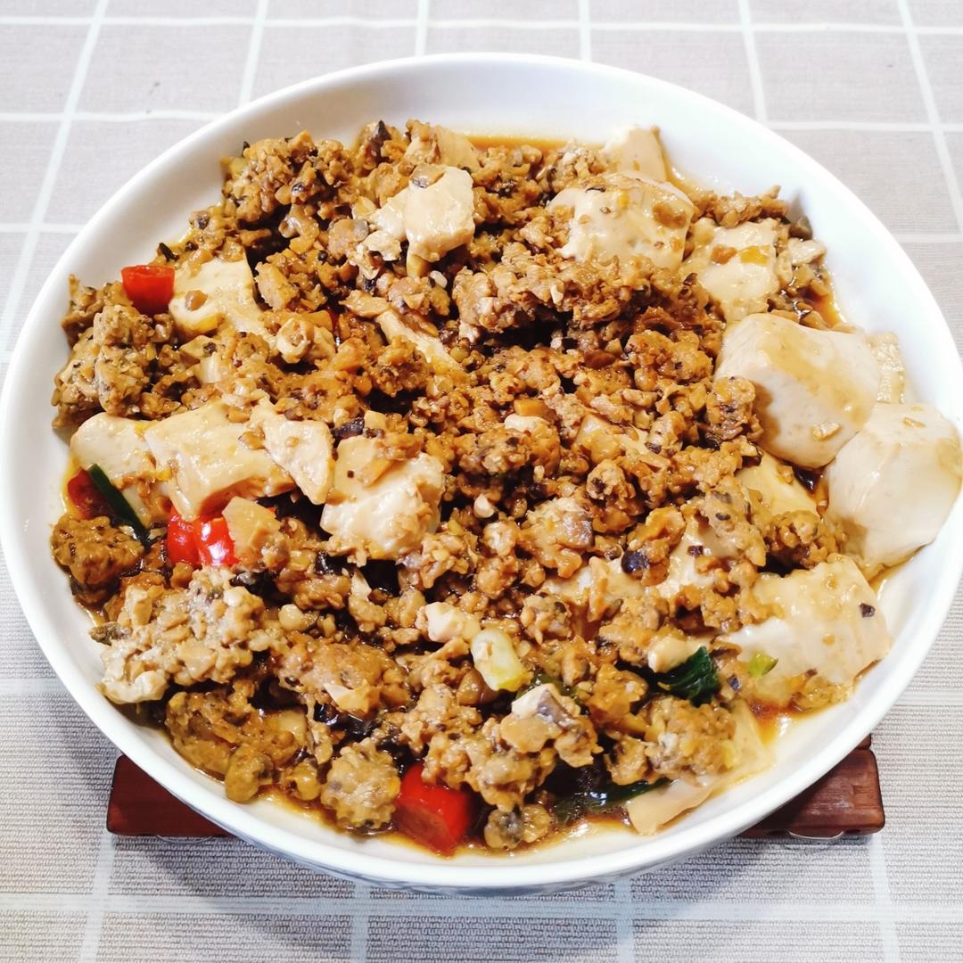 肉末嫩豆腐｜嫩滑口感爽口！这道快手菜超级下饭！！（减脂少油版）