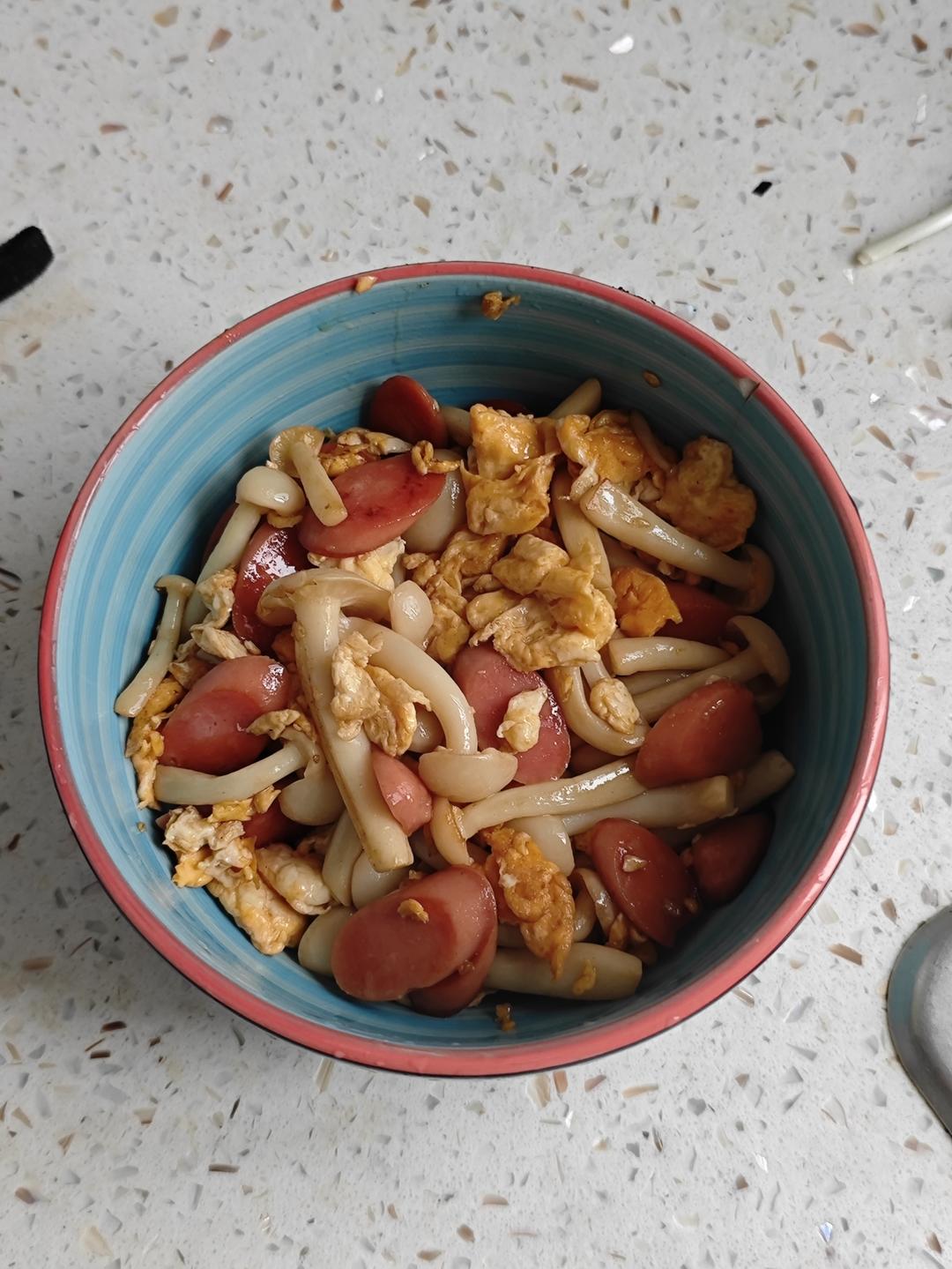 白玉菇炒火腿