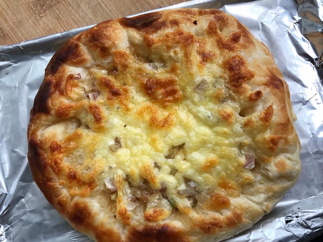 手抓饼版披萨