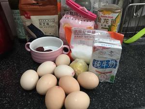 红枣核桃枸杞蛋糕卷的做法 步骤1