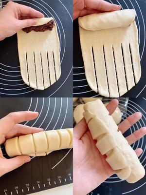 超级简单的豆沙排包｜面包的做法 步骤6