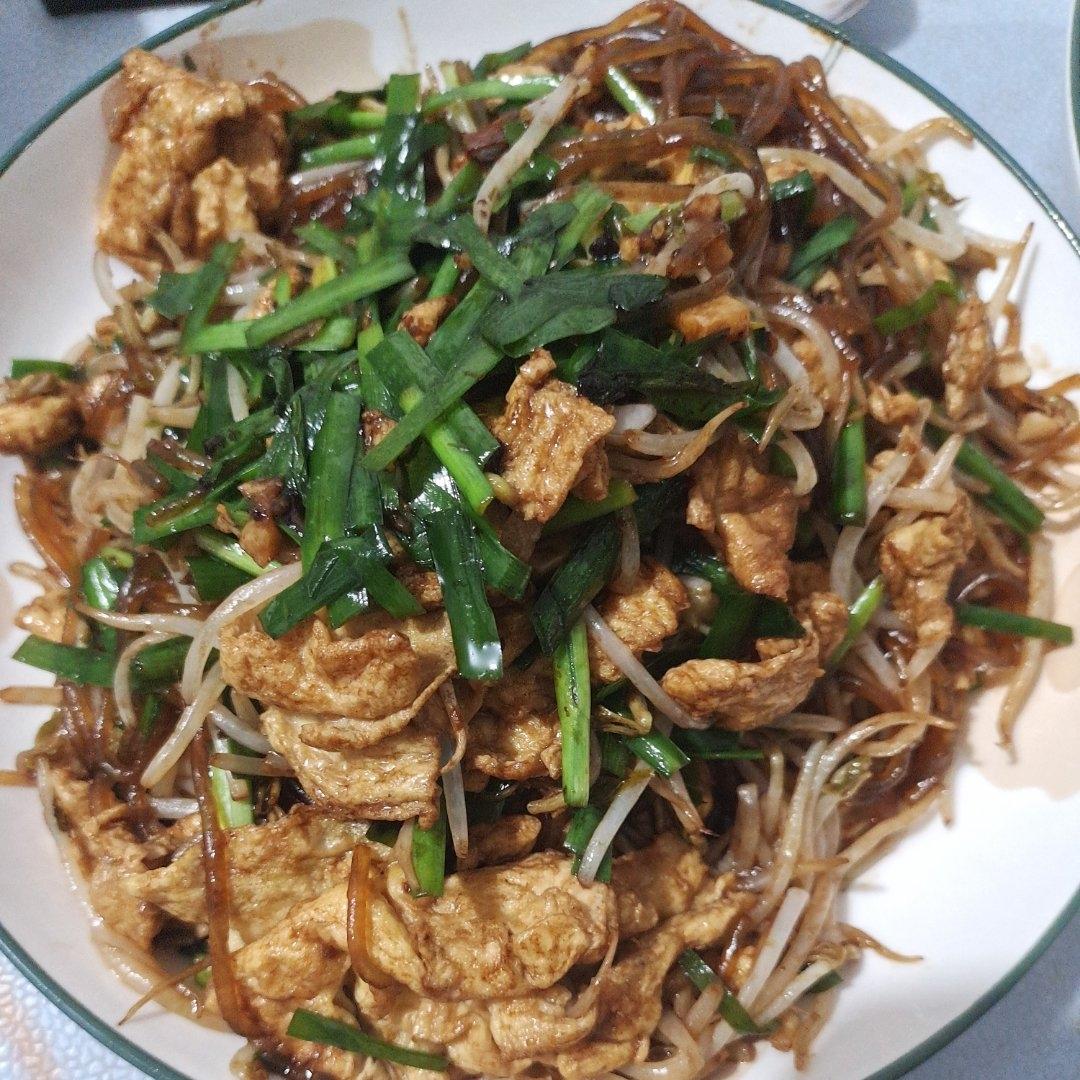 豆芽炒粉条