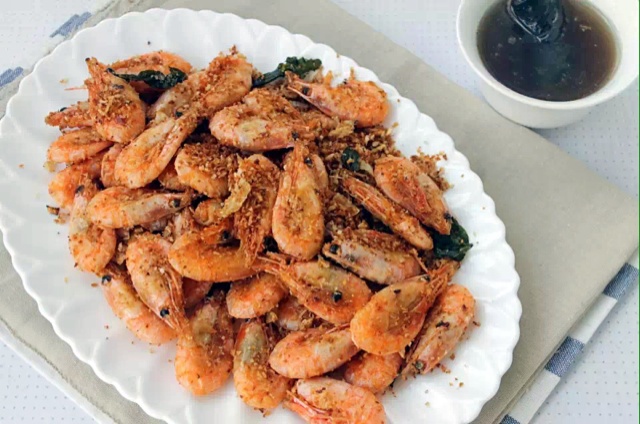 避风塘茶味虾