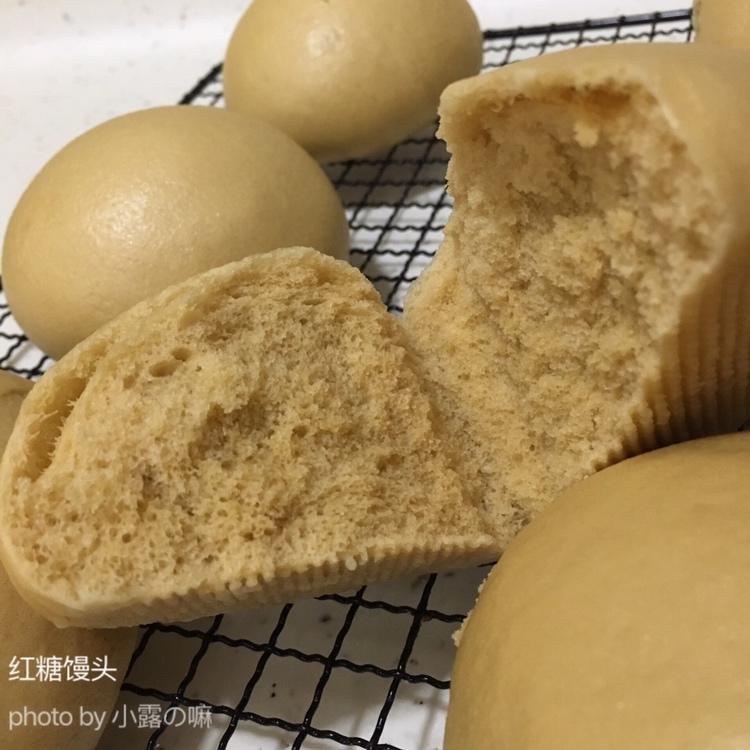 有着面包口感的红糖馒头（一次发酵）