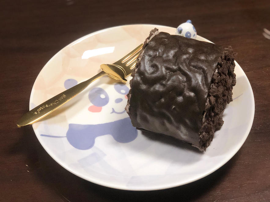 黑虎皮蛋糕卷，奥巧口味！幸亏我妈不知道用她30几个蛋（笑