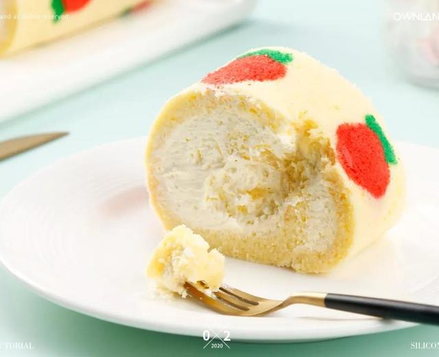 《ownland澳澜烘焙》彩绘草莓蛋糕卷的做法