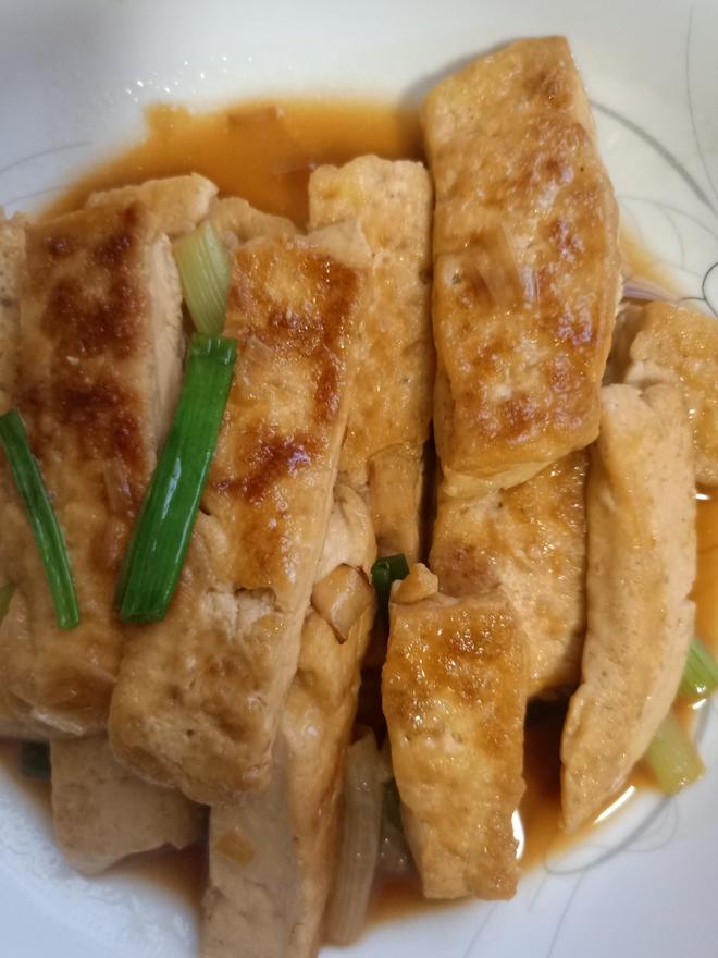 【家常素菜】葱烧豆腐的做法