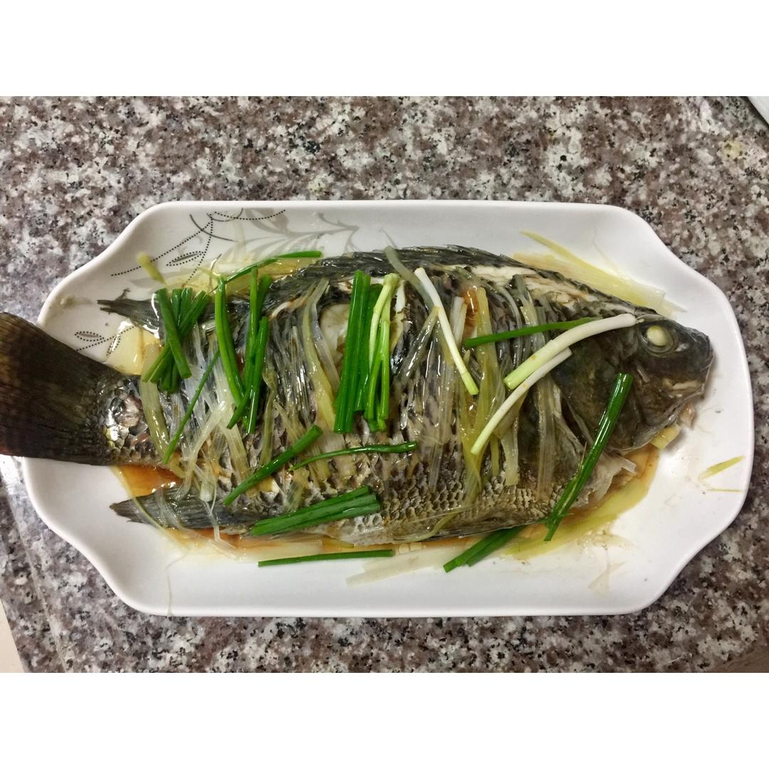 过年餐桌上少不了的菜——清蒸罗非鱼