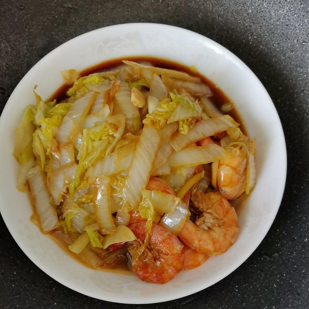 大虾烧白菜
