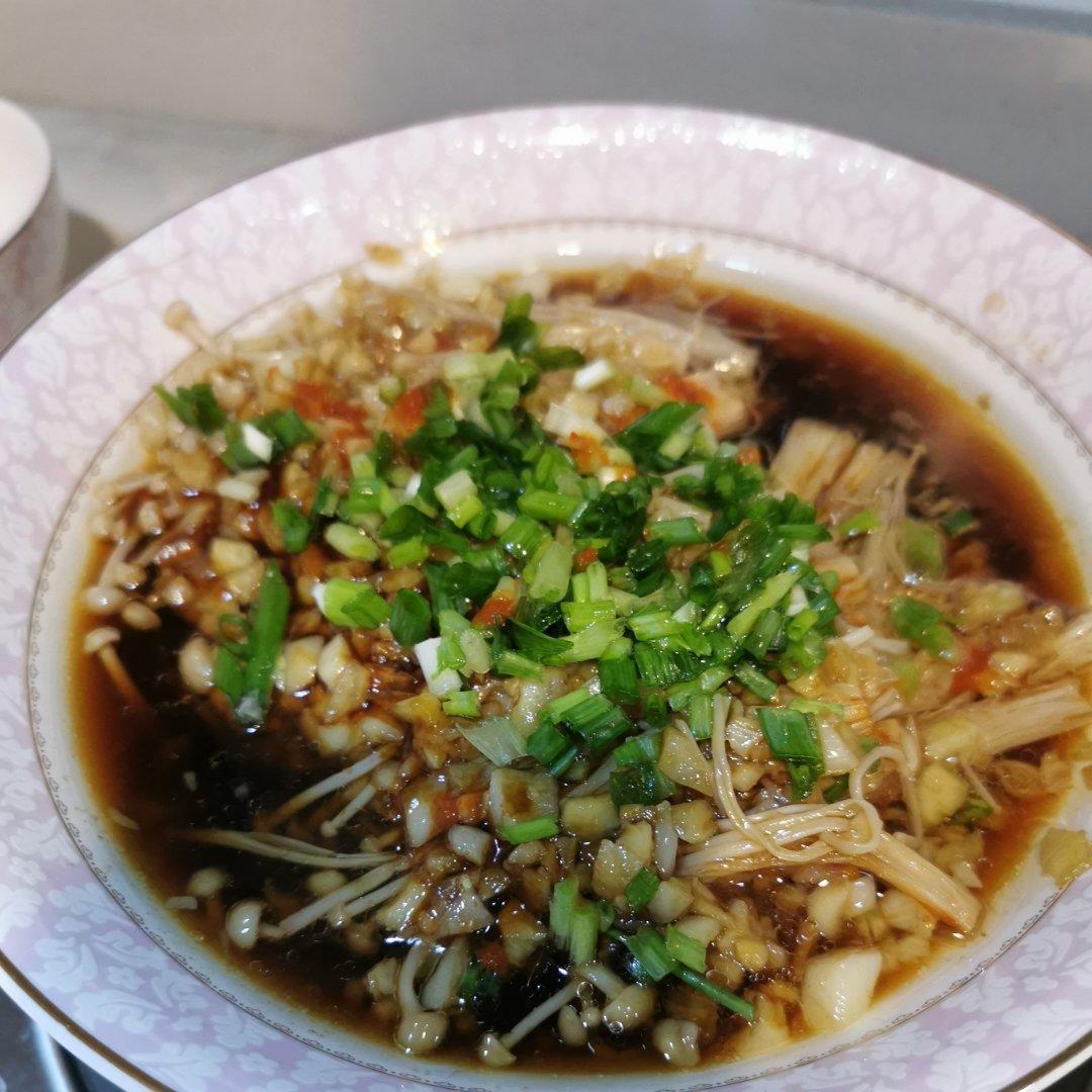 蒜蓉蒸金针菇