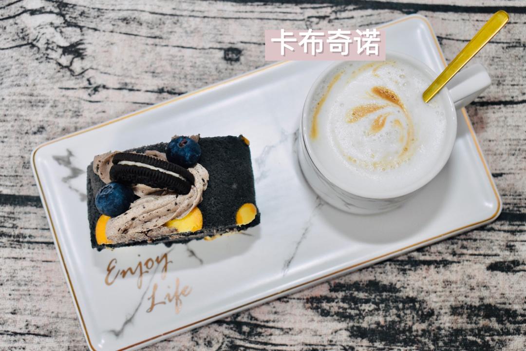 竹炭海盐奥利奥瑞士卷蛋糕卷（附教程）