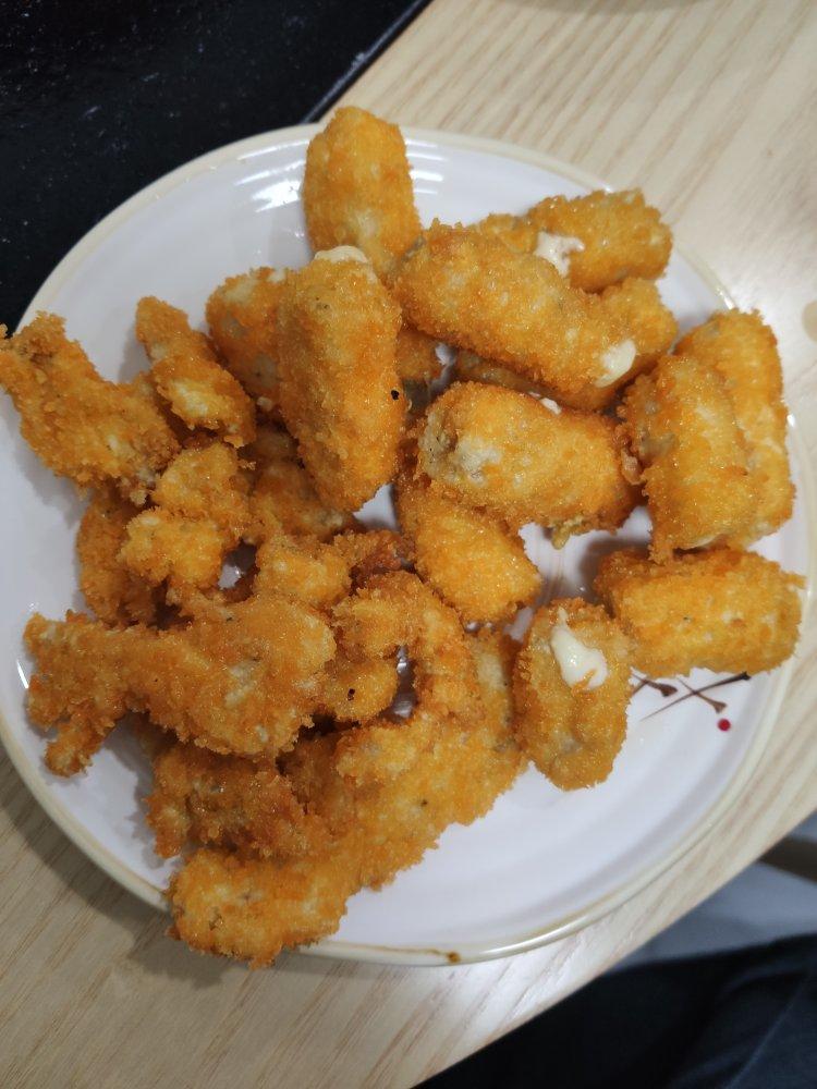 芝士流心炸猪排，附自制面包糠