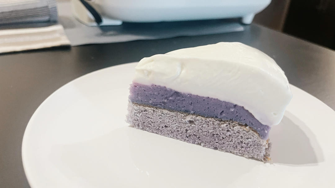 🍠无淡奶油无奶酪|低卡紫薯酸奶慕斯蛋糕