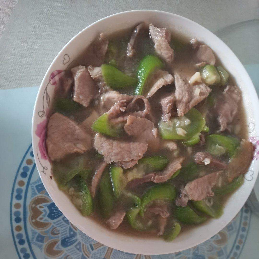 家常丝瓜炒肉