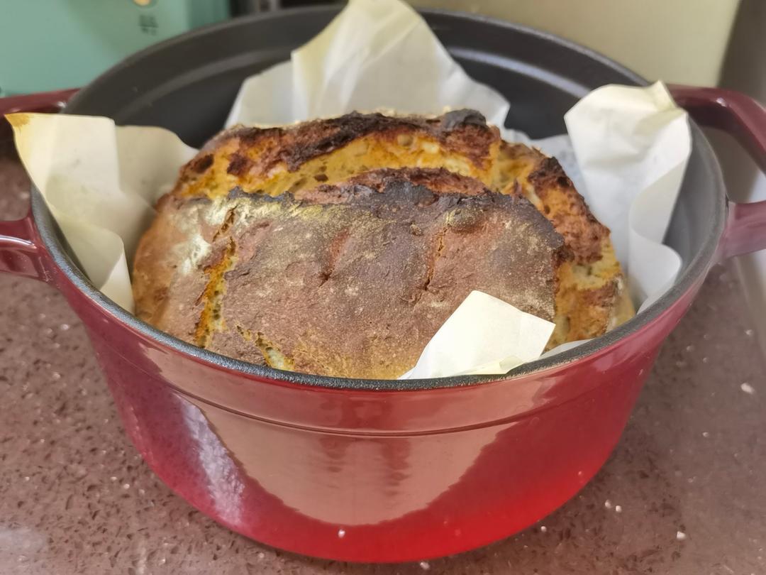 外表香脆内心柔软，油管看了不下20个视频综合出来的平民版波兰种欧包