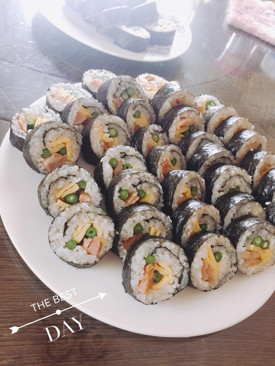 简单寿司/鸡蛋寿司/反转寿司/花样寿司/紫菜包饭