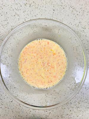 西红柿胡萝卜厚蛋烧（无蛋清宝宝版）的做法 步骤4