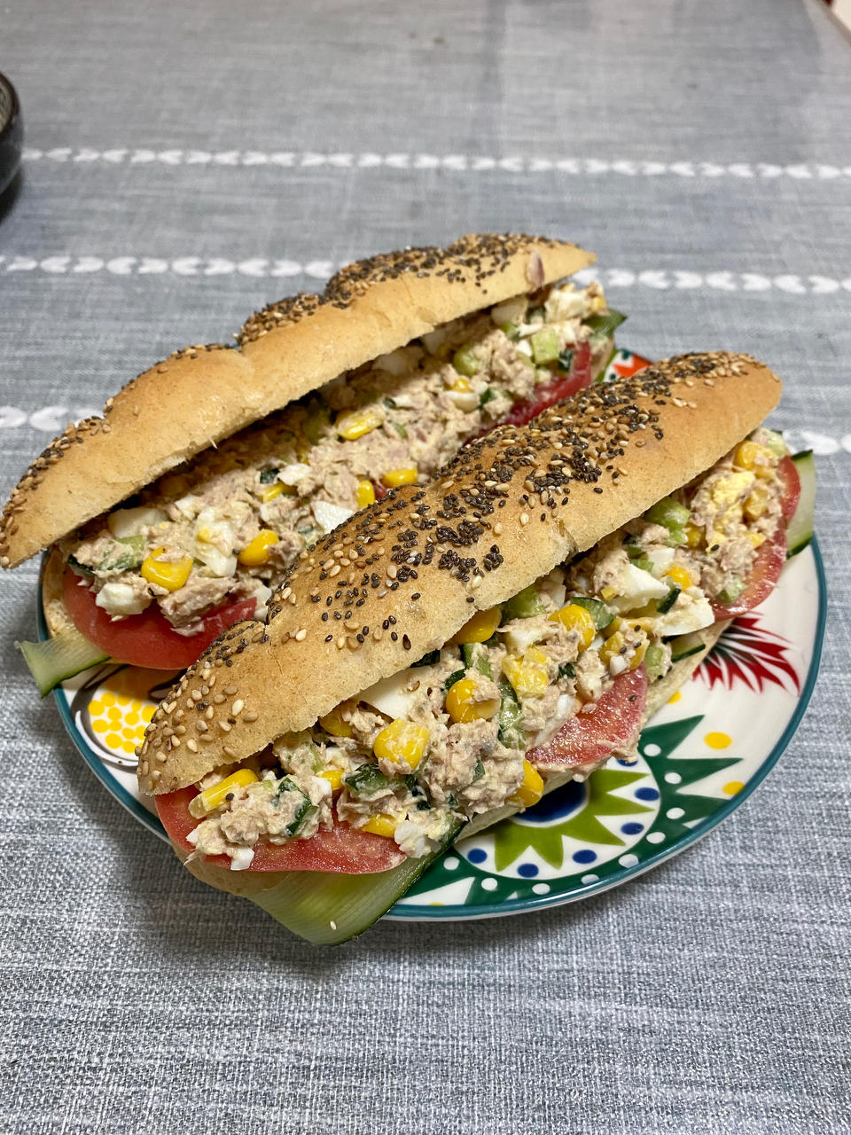 少油低糖｜全麦奇亚籽芝麻餐包｜复刻星巴克帕斯雀三明治面包胚，可做汉堡胚、热狗、三明治