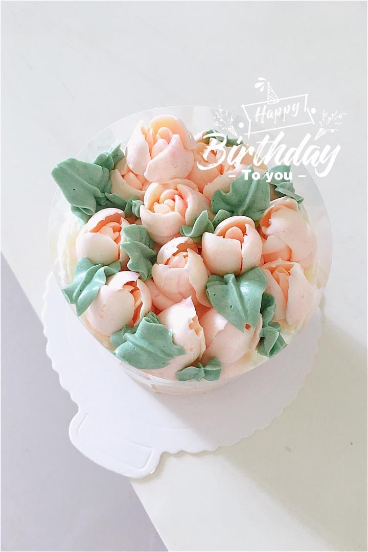 四寸抹面戚风蛋糕胚