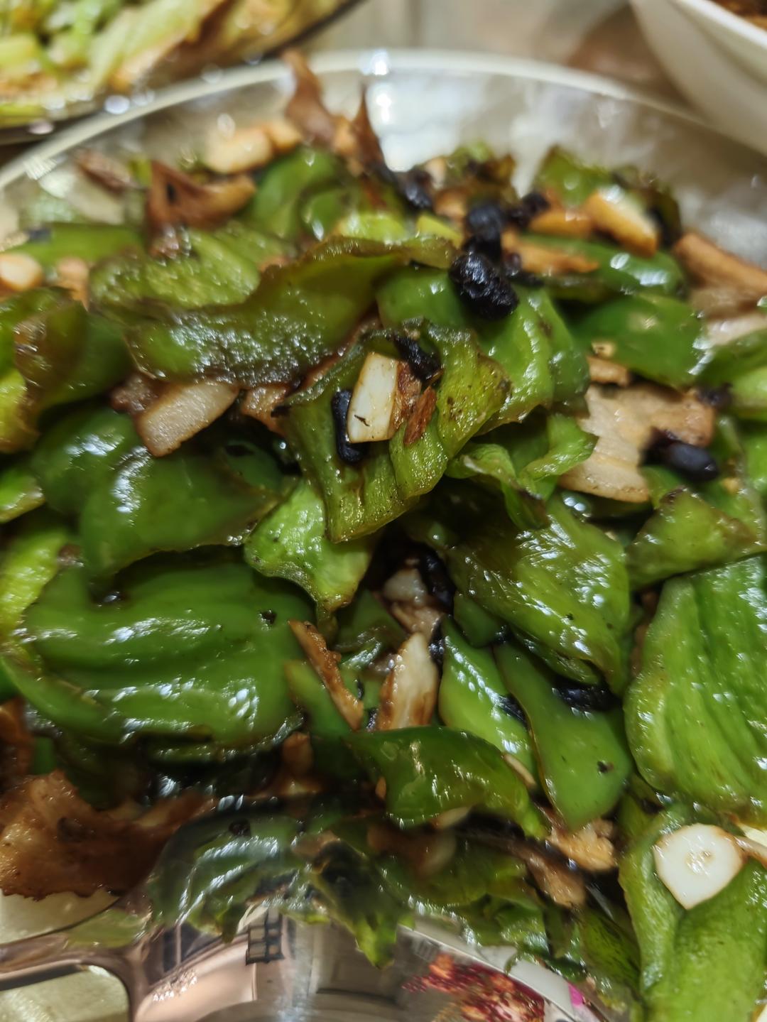 柿子椒&麻椒&皱皮椒炒肉