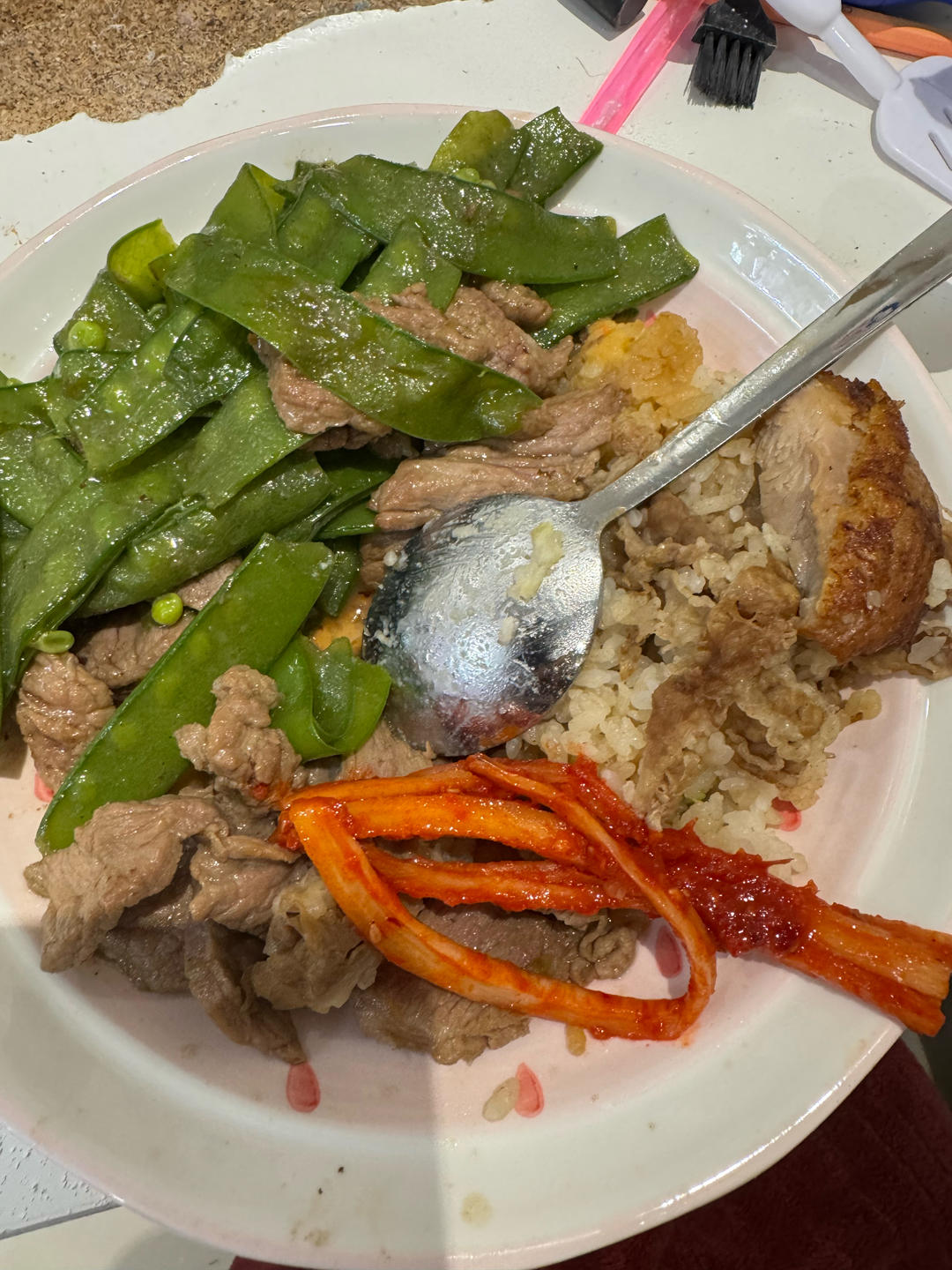 荷兰豆炒牛肉