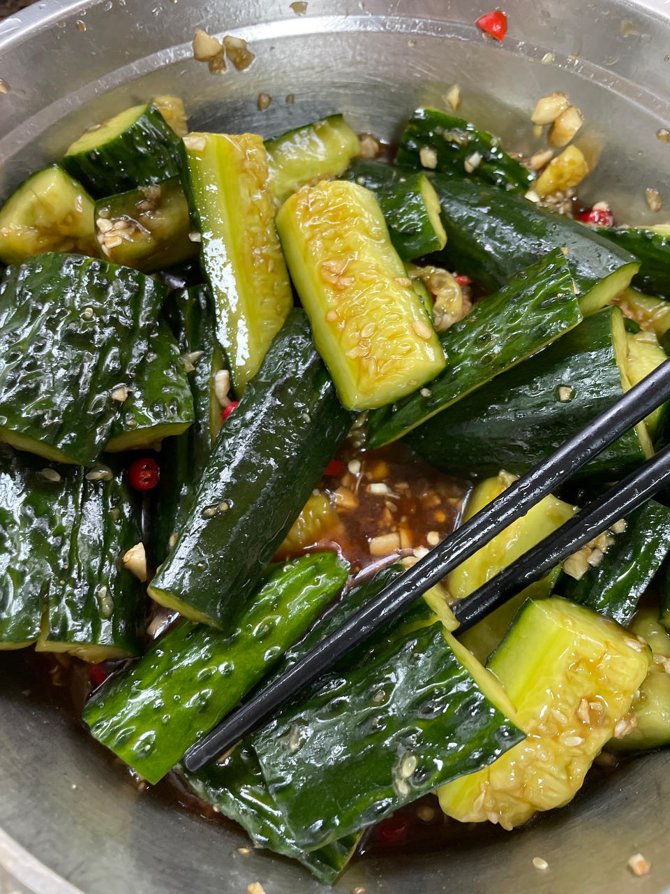 赞不绝口拍黄瓜🥒