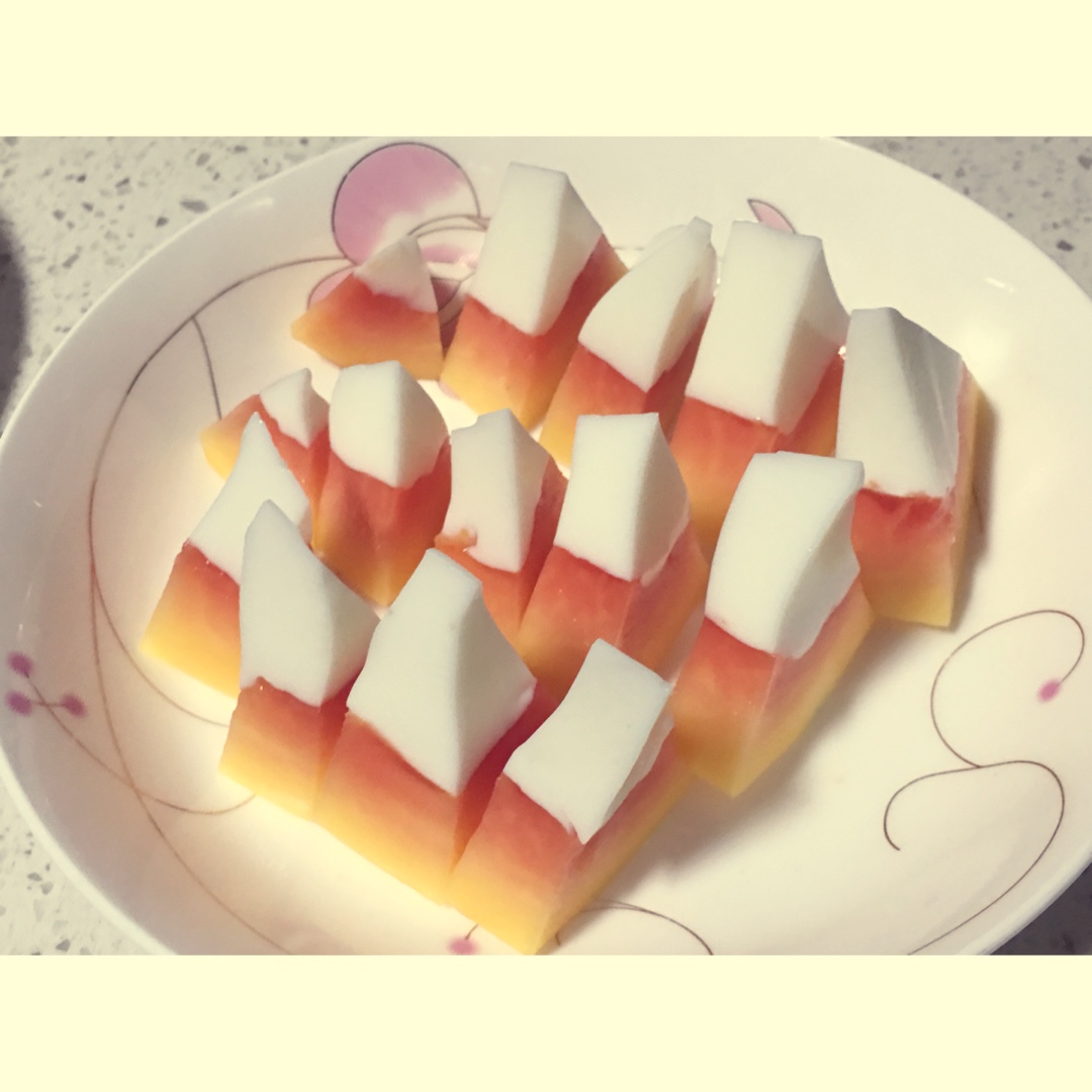 【木瓜奶冻】