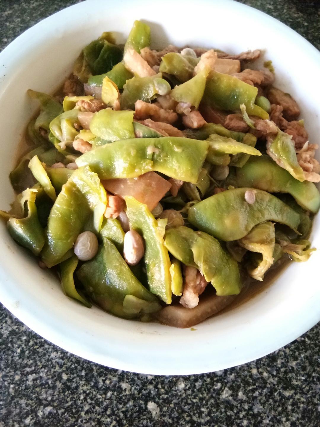 豆角炒肉