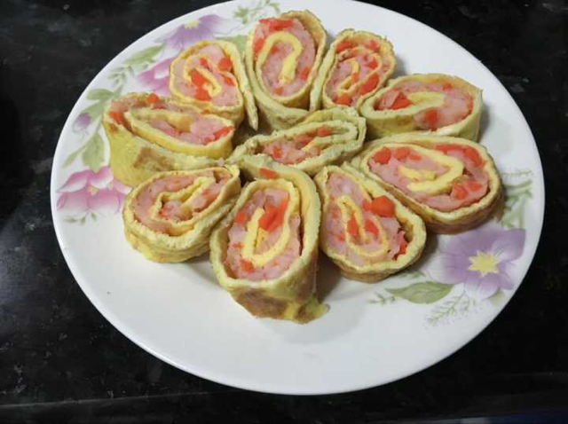 虾仁蛋卷| 爸爸厨房 VOL.108  鲜虾 鸡蛋 胡萝卜 红薯淀粉