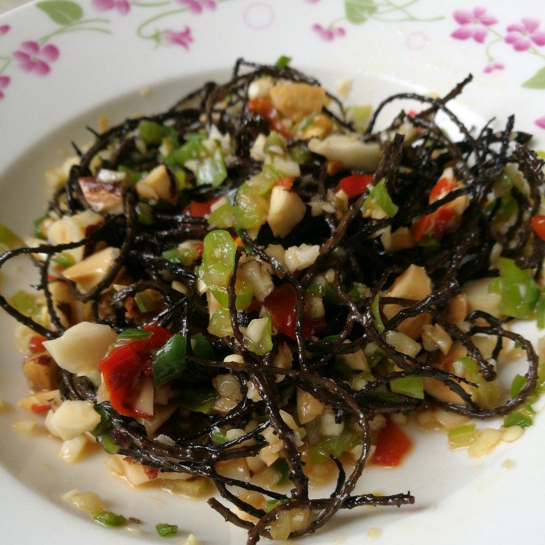 美大雪做的凉拌核桃花