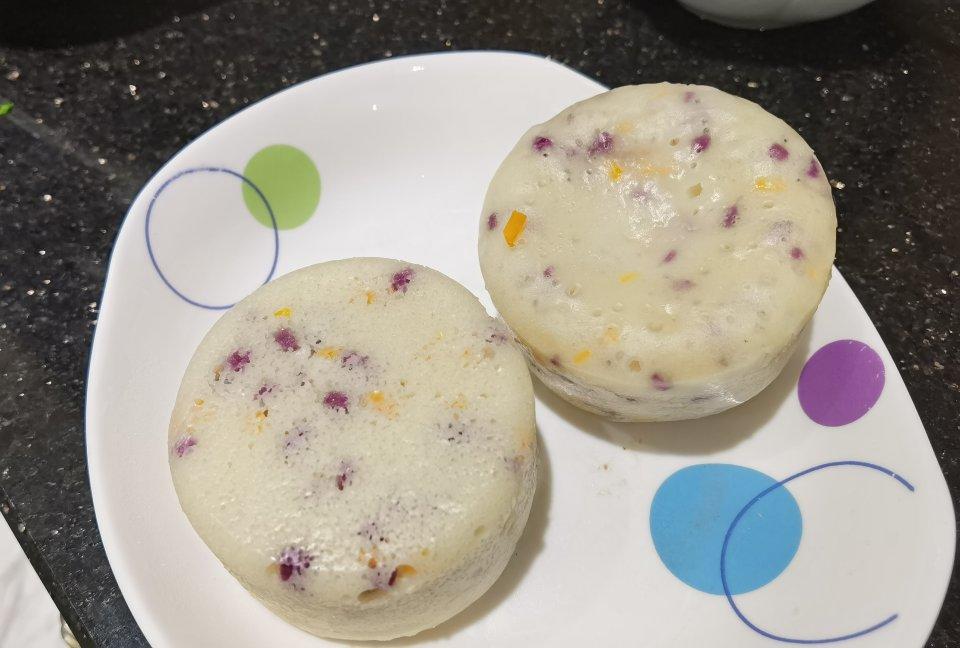 紫薯南瓜蒸糕～宝宝辅食无添加糖