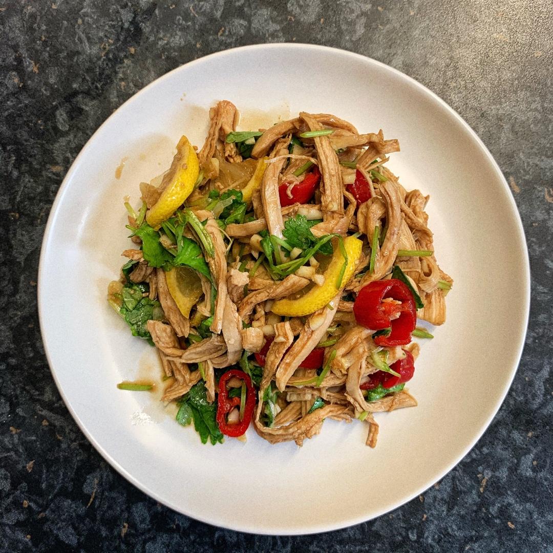 ✅ 第6道快手低脂菜✨清爽美味的柠檬鸡丝🍋鸡胸肉满分吃法💯