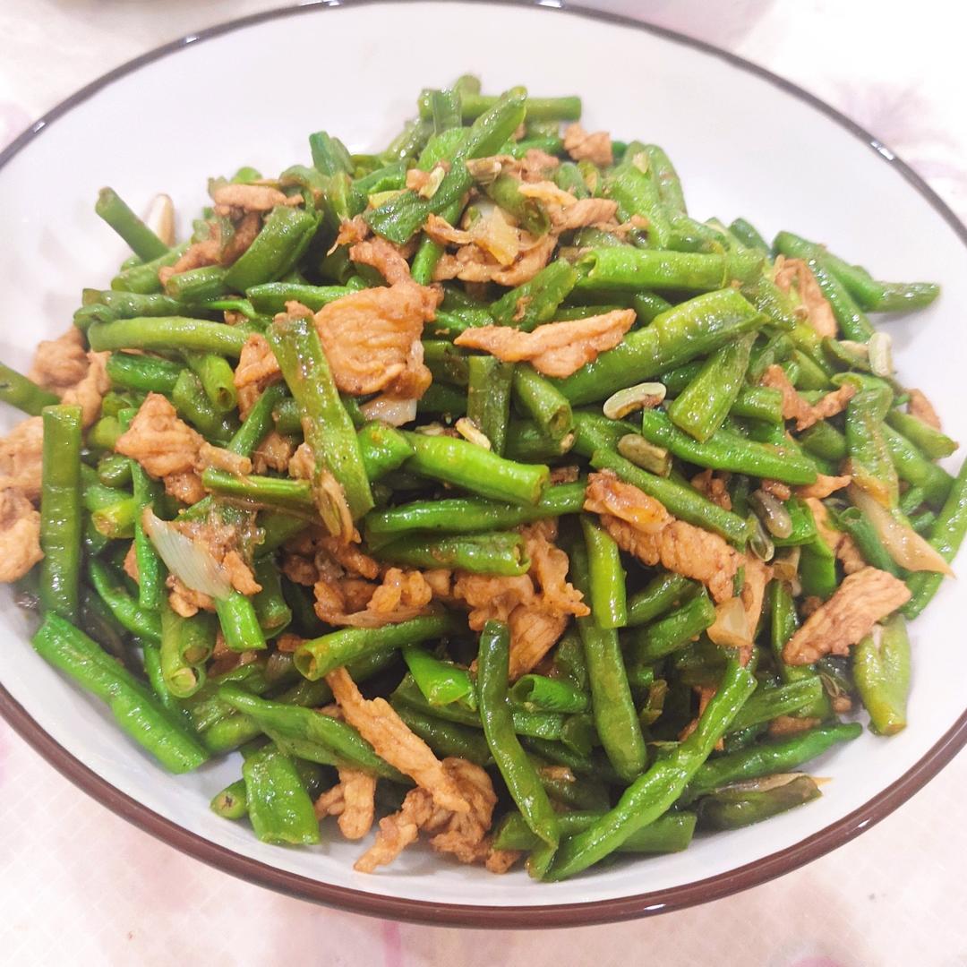 豆角炒肉丝