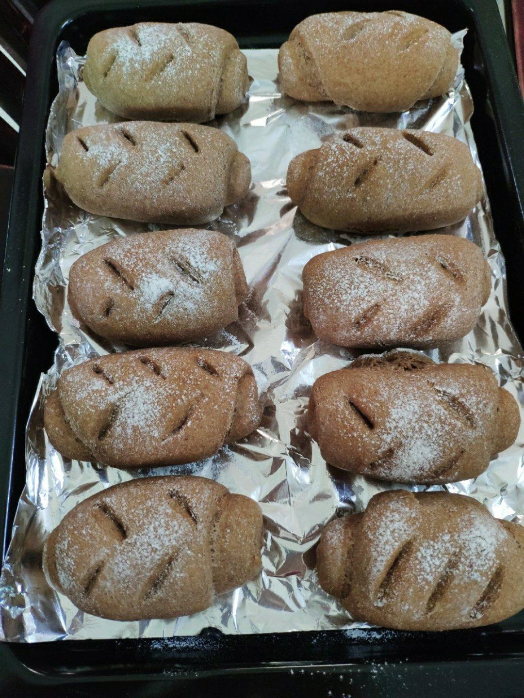 牛奶香蕉全麦面包 100%全麦 50%香蕉 无油