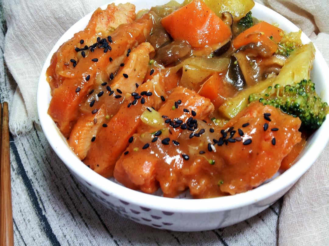 【咖喱鸡柳饭图片大全-圆圆圆白菜的咖喱鸡柳饭图片】 _下厨房