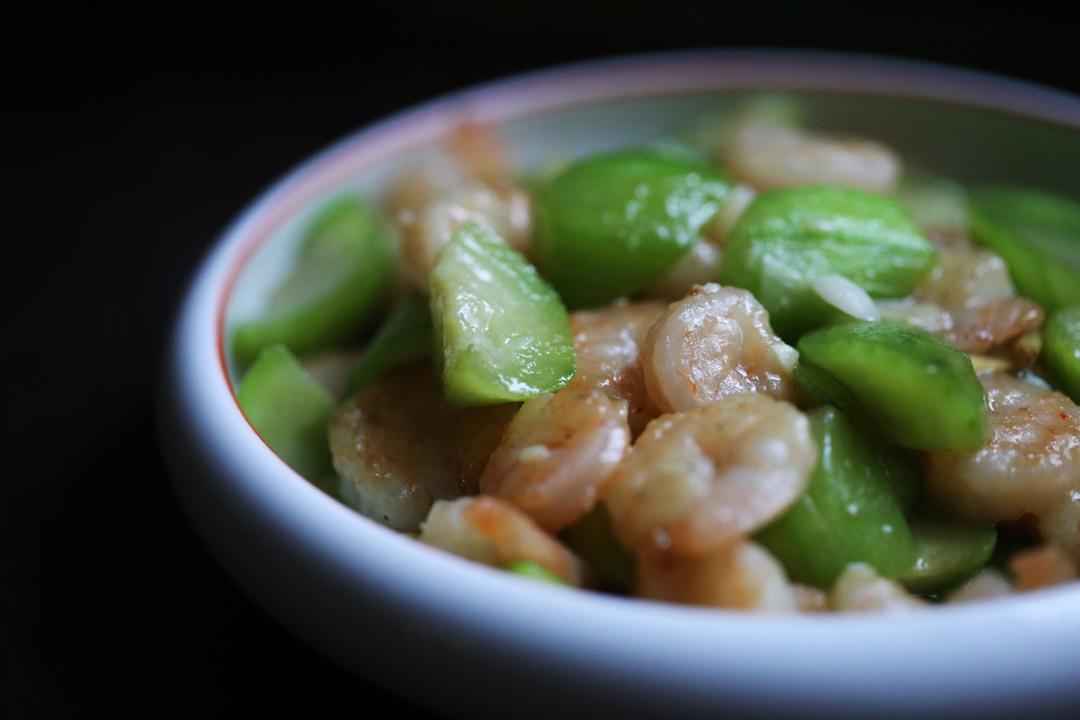 丝瓜炒虾仁