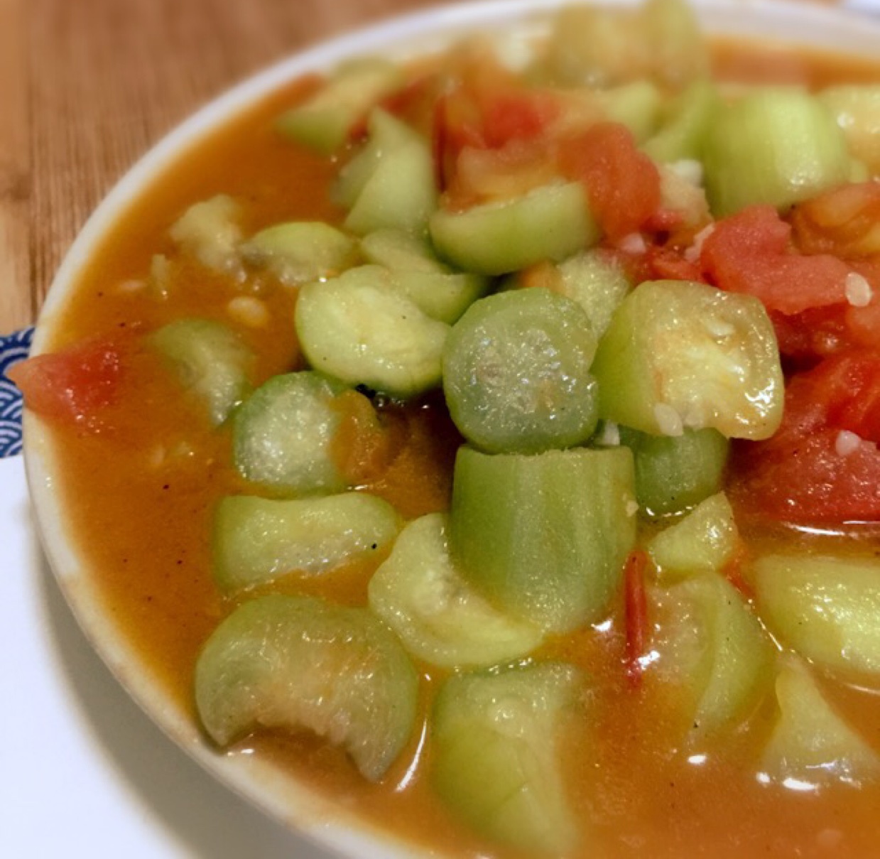 cc-86做的西红柿炒丝瓜