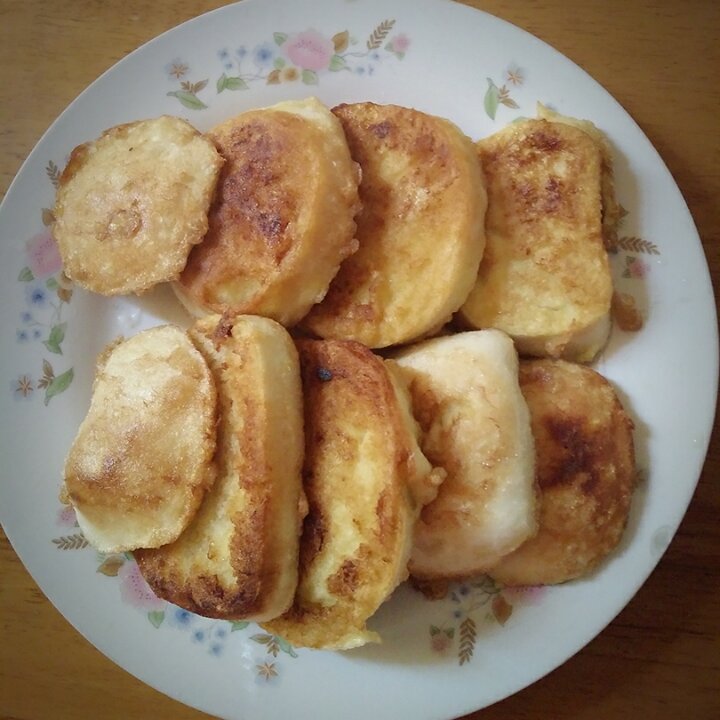 鸡蛋煎馒头片