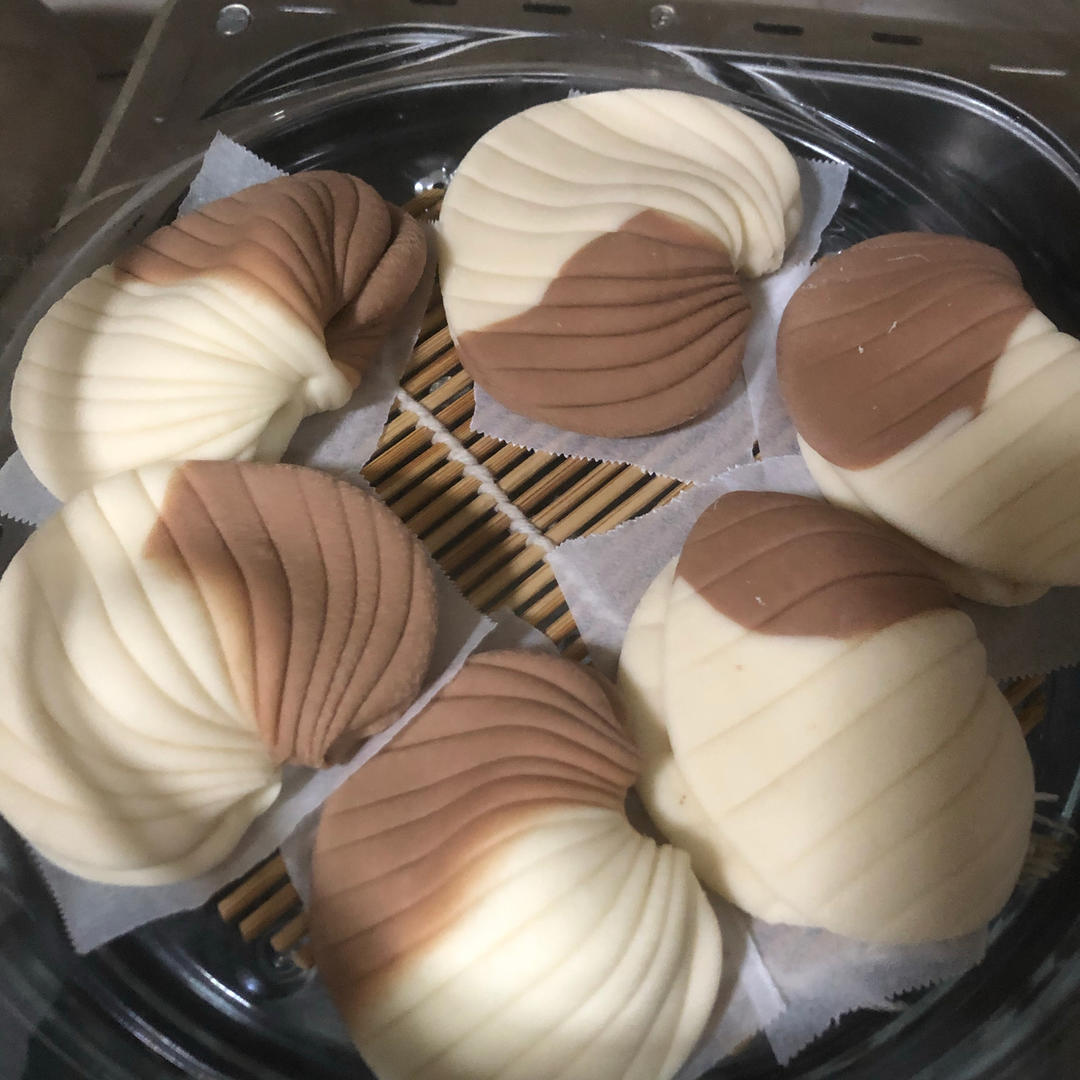 一双筷子成就的贝壳馒头