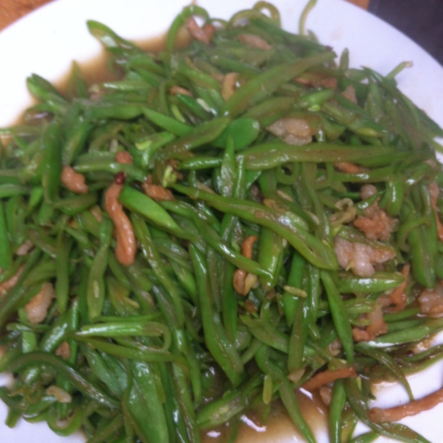 豆角炒肉