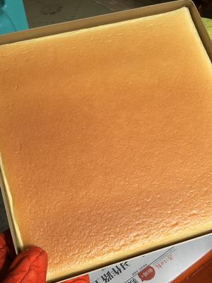 超详细的瑞士卷奶油蛋糕卷原味蛋糕卷的制作方法 饱满不掉皮不开裂（附模具换算方法）的做法 步骤18