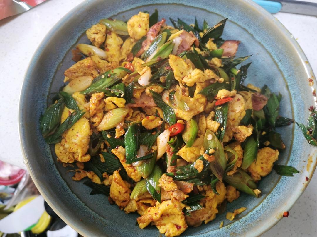 下饭菜 大蒜炒鸡蛋