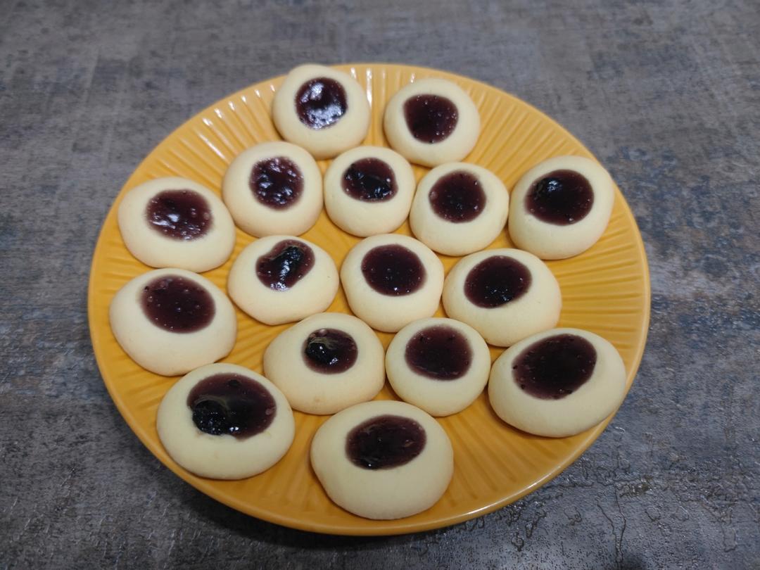 蓝莓一口酥！香酥果酱小饼干