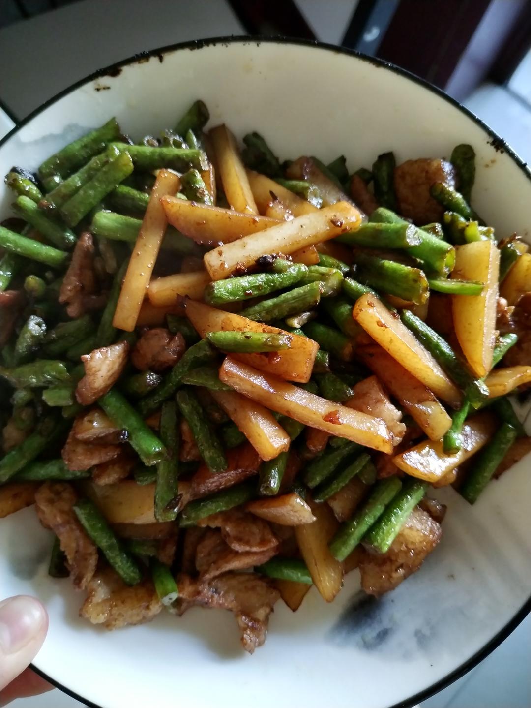 干煸豆角土豆